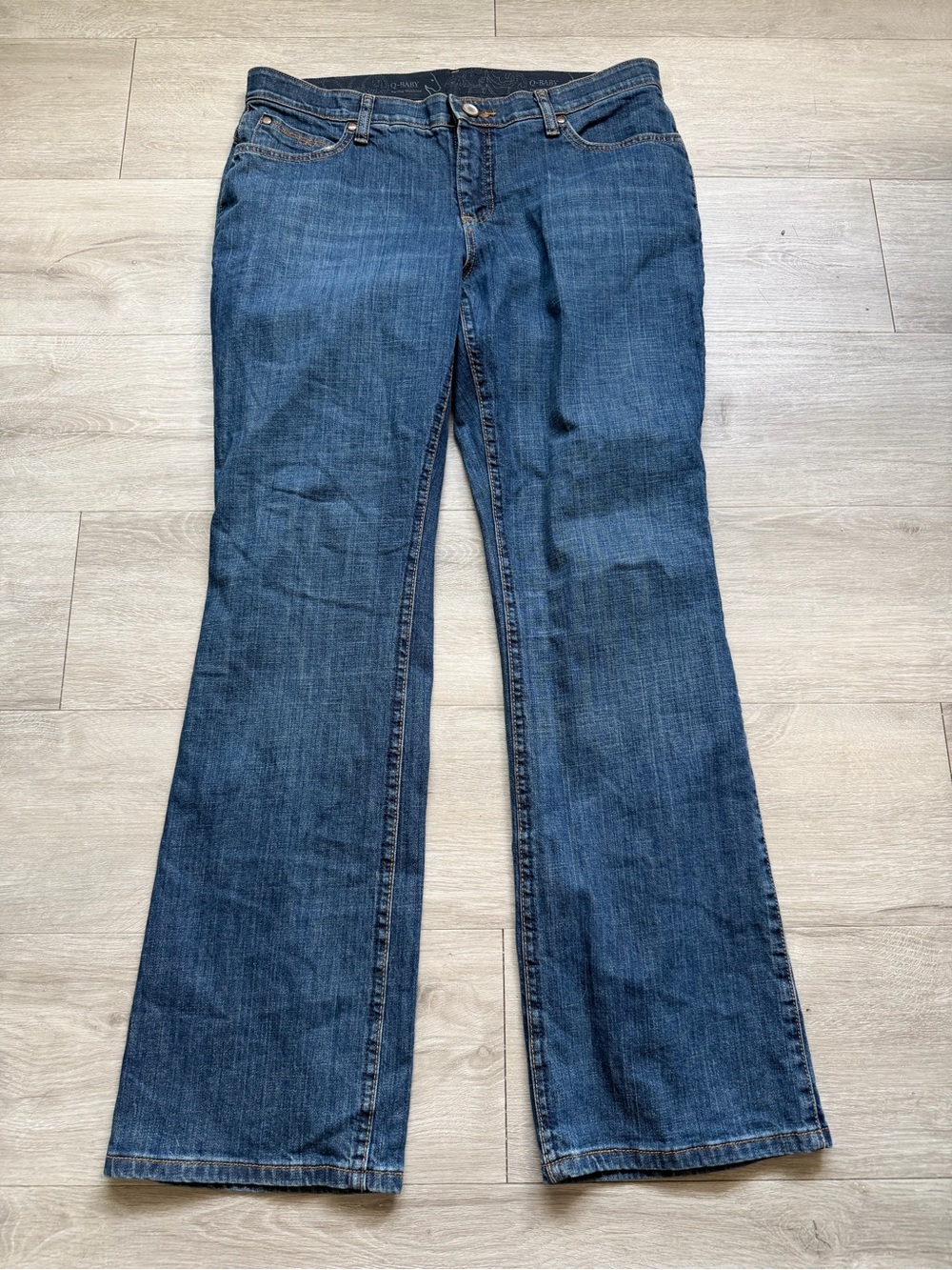 Wrangler Q-Baby No Gap Waistband Jeans Womens 11/12x32 - 10WRQ20TB Bootcut